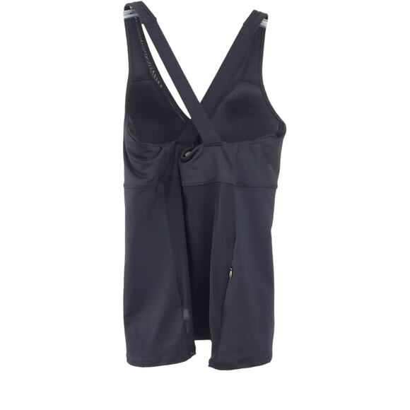 Athleta Tank Top Built in Bra Small Black Workout Top V-Neck Shirt Women - Picture 6 of 8
